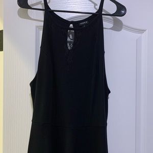 Torrid sz 3, black with lace cutouts top.